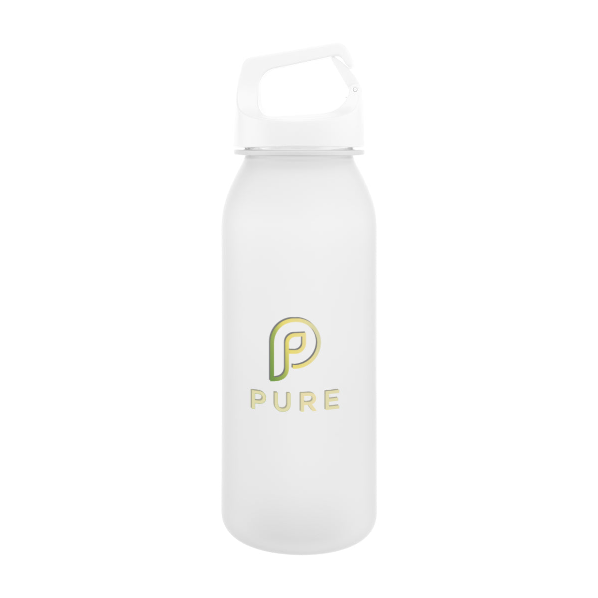 CLEAR 20 Oz. Brooke rPET Bottle With Easy Carry Handle  grouped