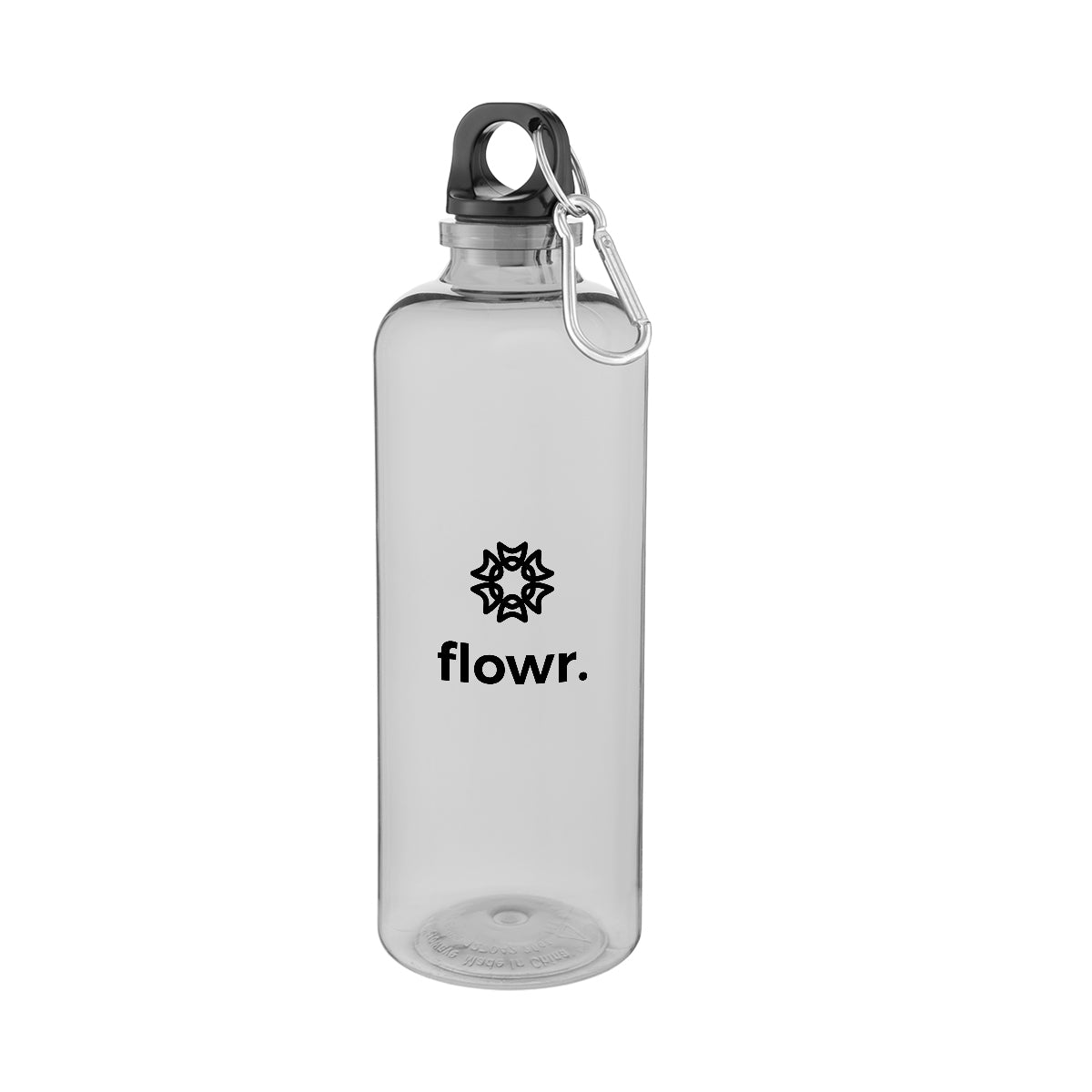 CLEAR 20 Oz. Ormond rPET Bottle With Carabiner Lid  grouped