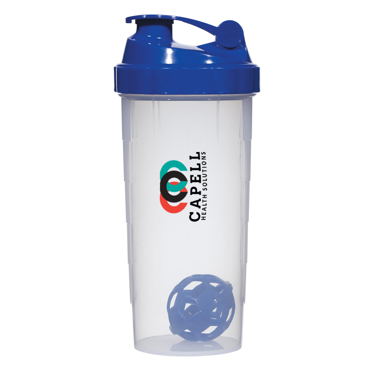 CLEAR WITH BLUE 24 Oz. Shake-It-Up Bottle  grouped