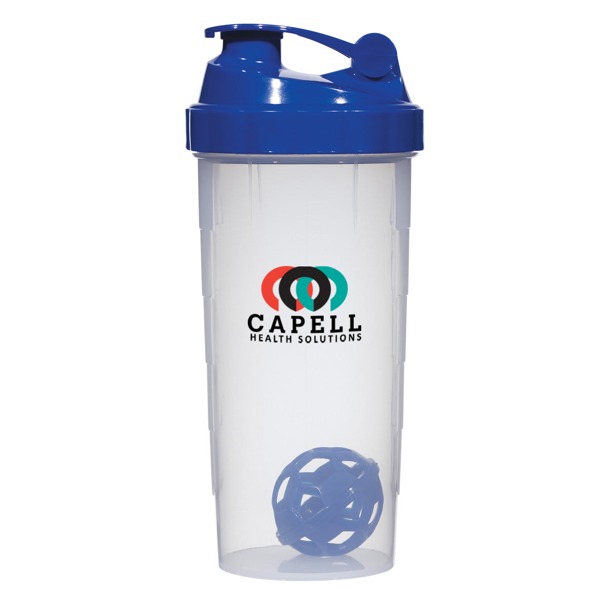 CLEAR WITH BLUE 24 Oz. Shake-It-Up Bottle  grouped