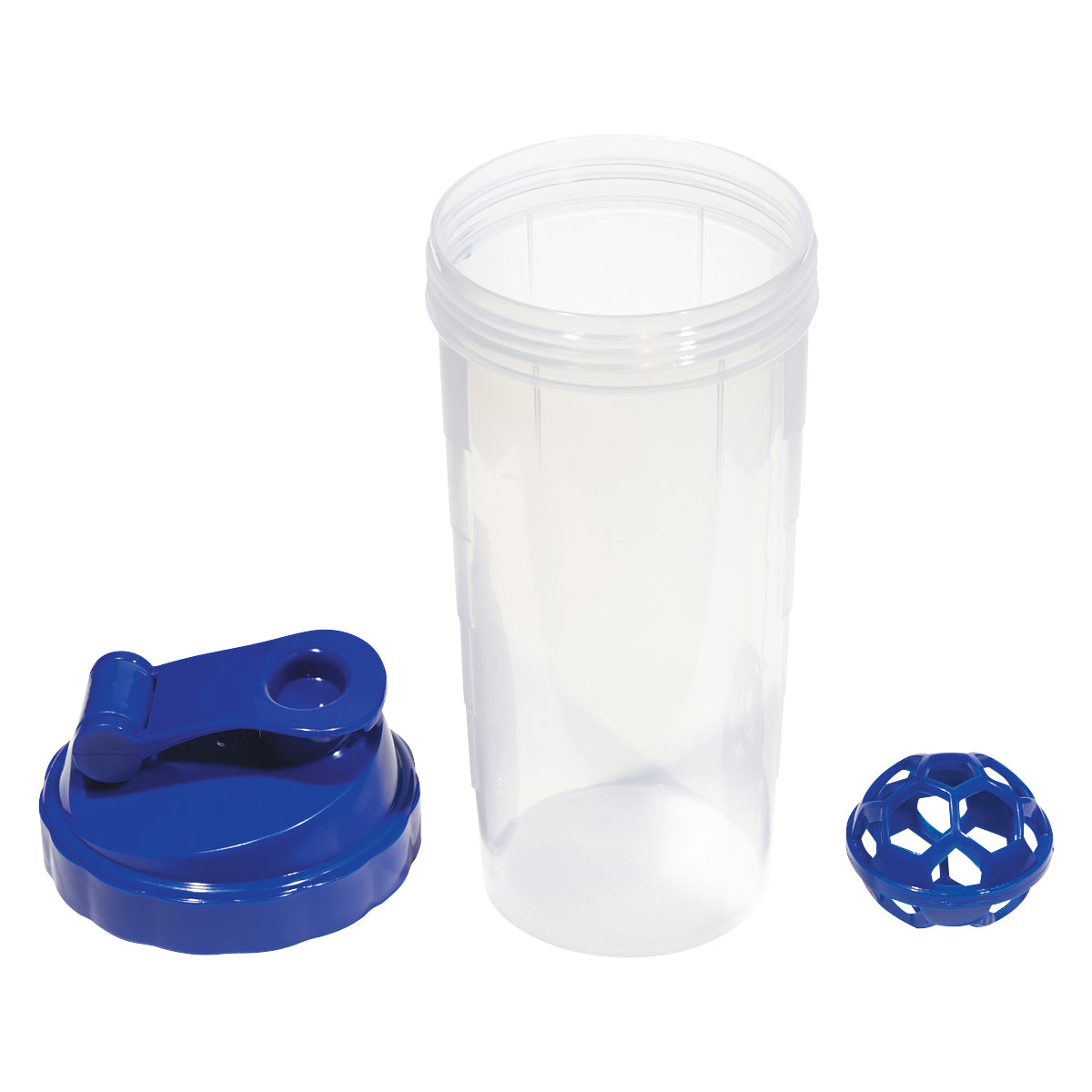 CLEAR WITH BLUE 24 Oz. Shake-It-Up Bottle plain grouped