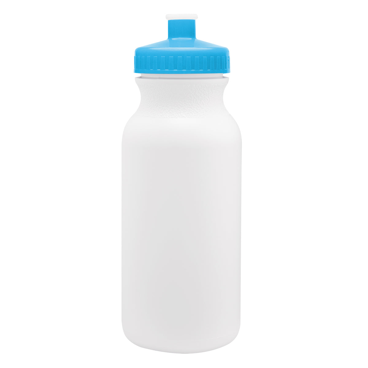 CYAN LID 20 Oz. Full Color Thrive Bike Bottle plain grouped