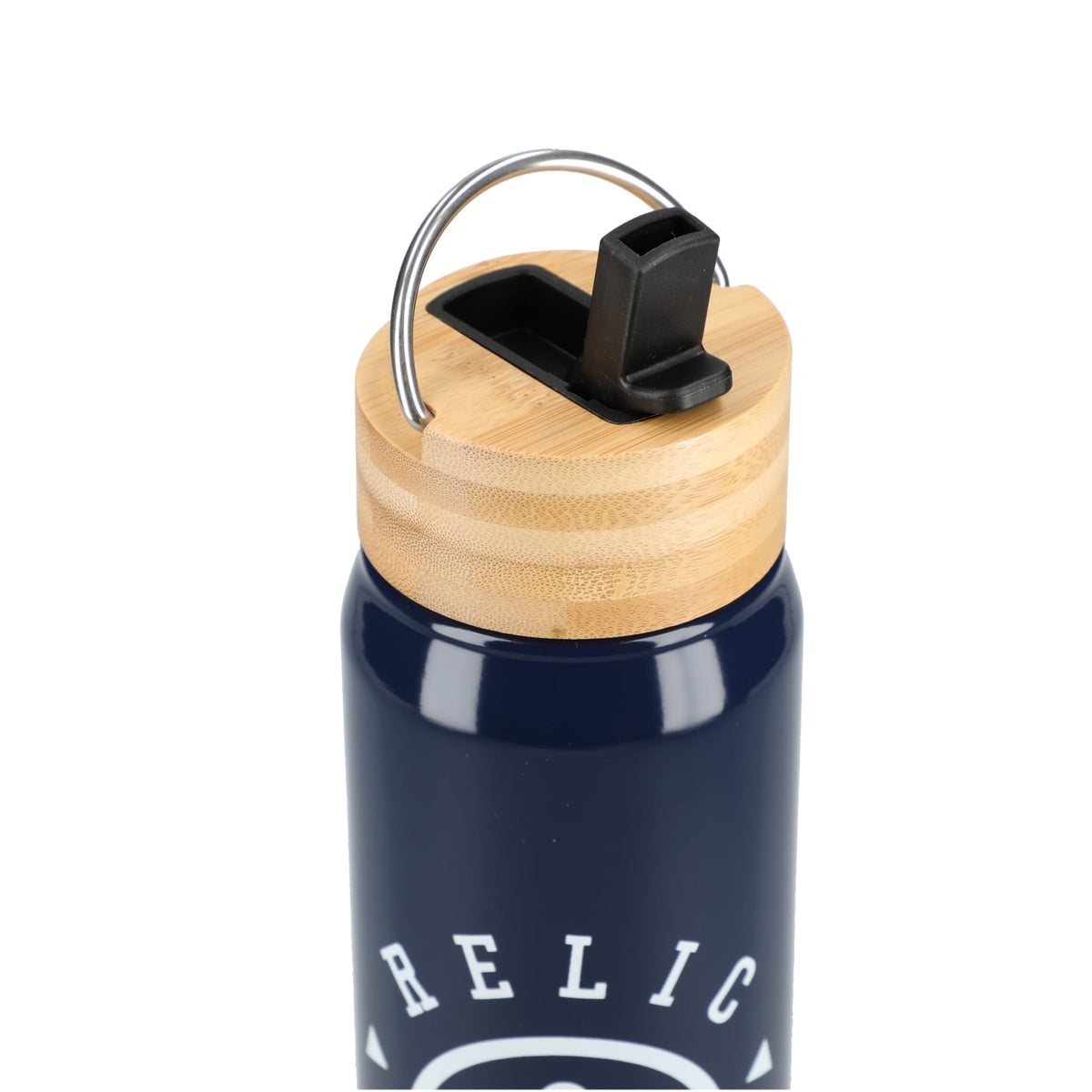 Front View of Blue Billy 26oz Aluminum Bottle w/ FSC® Bamboo Lid