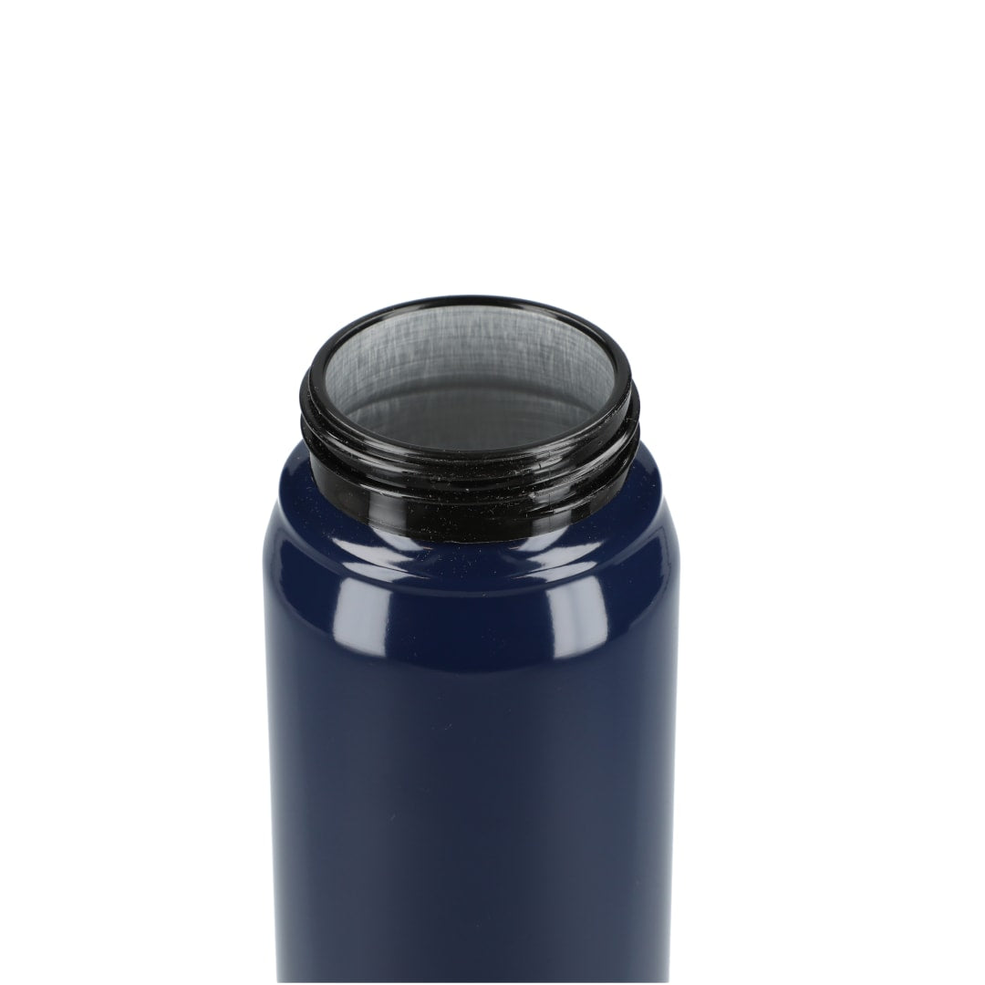 Front View of Blue Billy 26oz Aluminum Bottle w/ FSC® Bamboo Lid