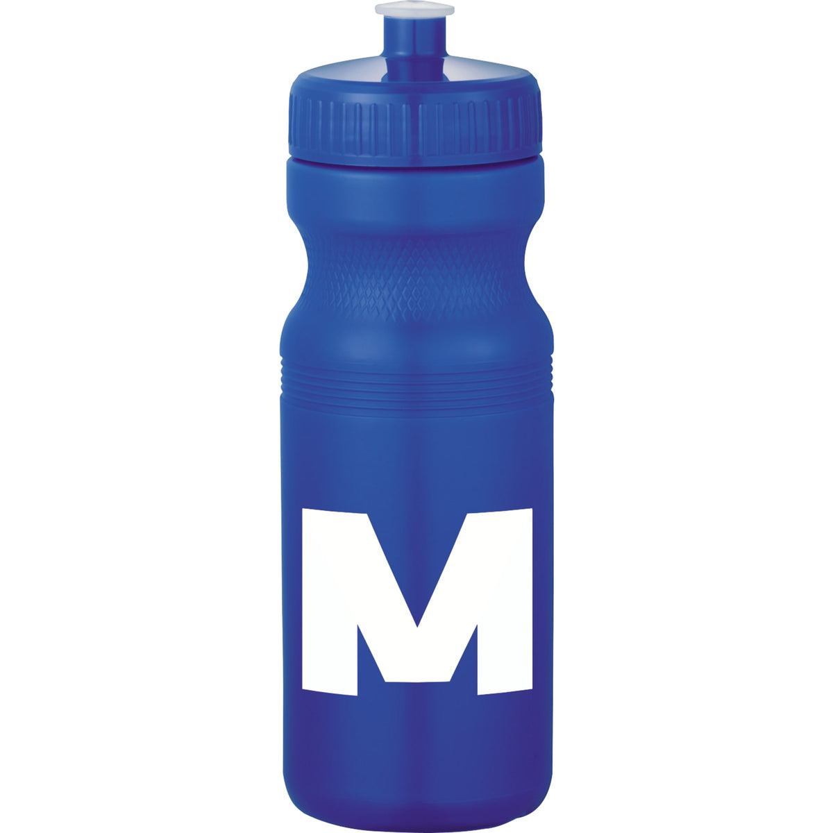 Front View of Blue Easy Squeezy Spirit 24oz Sports Bottle