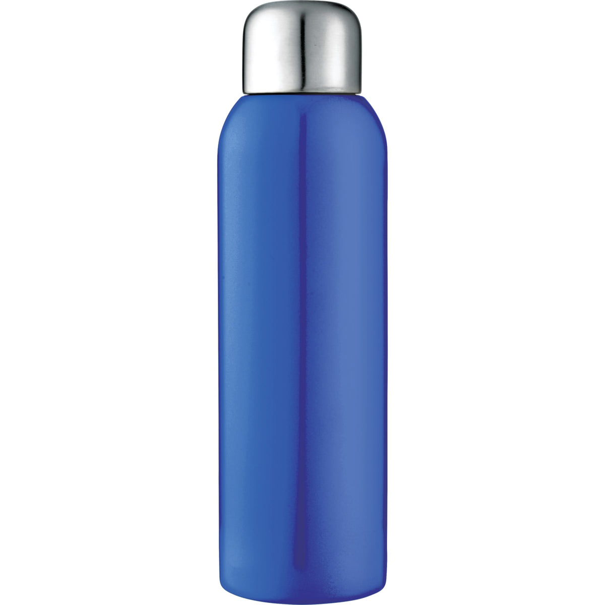 Front View of Blue Guzzle 28oz Stainless Sports Bottle plain