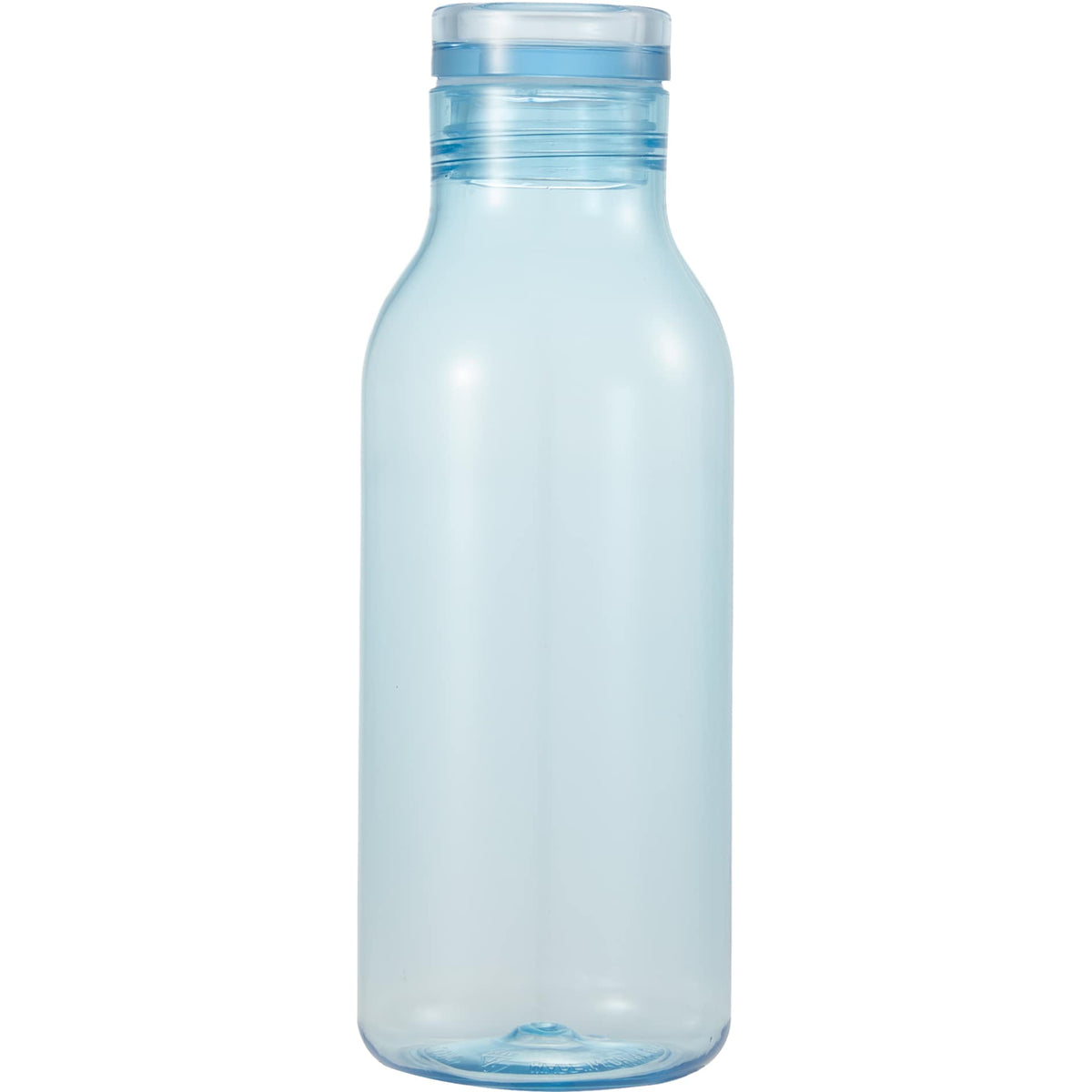 Front View of Blue Meka Recycled RPET Single Wall Sports Bottle 18oz plain