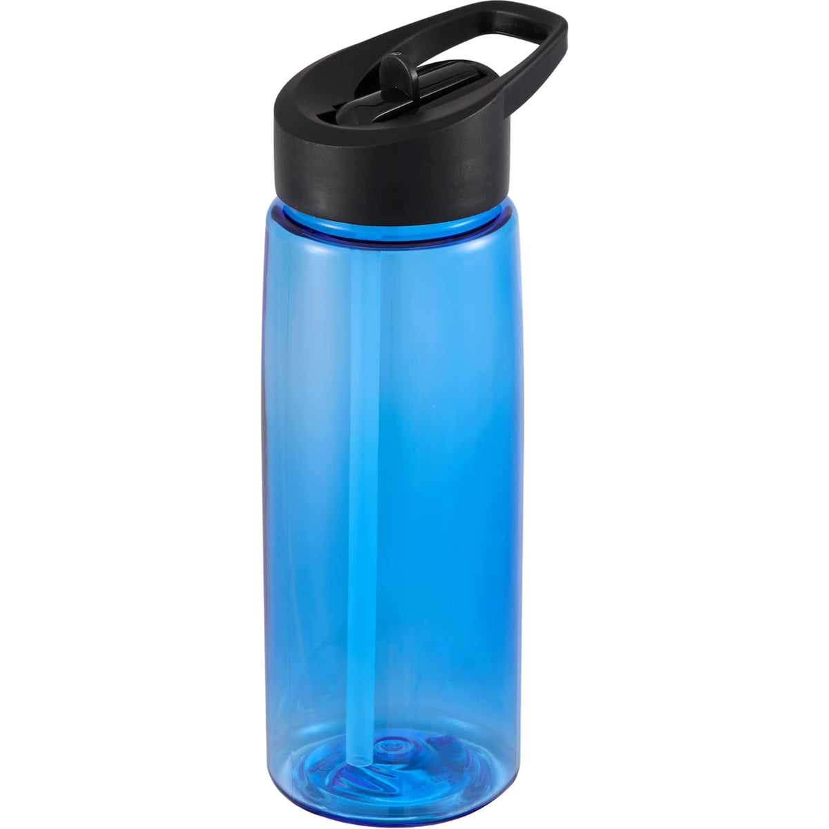 Front View of Blue The Flair Flip Straw Lid 26 oz. plain