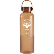 Front View of Brown Prism 24oz  Recycled Plastic Bottle