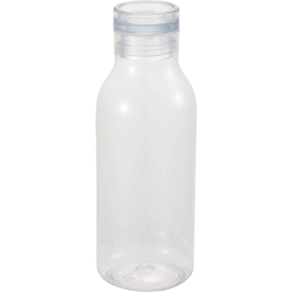 Front View of Clear Meka Recycled RPET Single Wall Sports Bottle 18oz plain