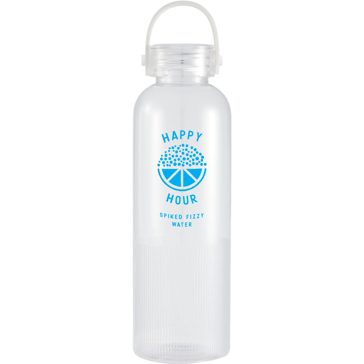 Front View of Clear Prism 24oz  Recycled Plastic Bottle