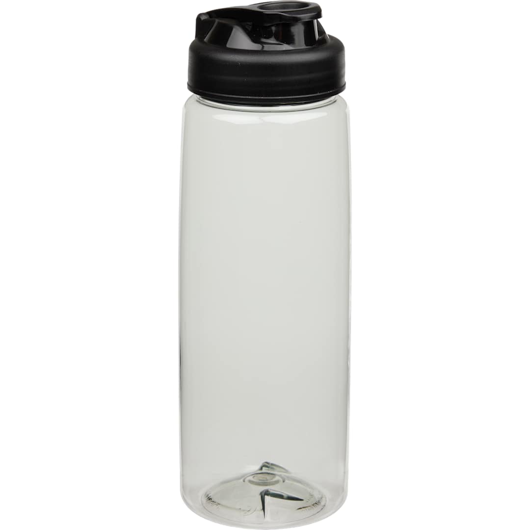 Front View of Clear Surf Bottle w/ Black Sip-n-Go Lid 26 oz plain