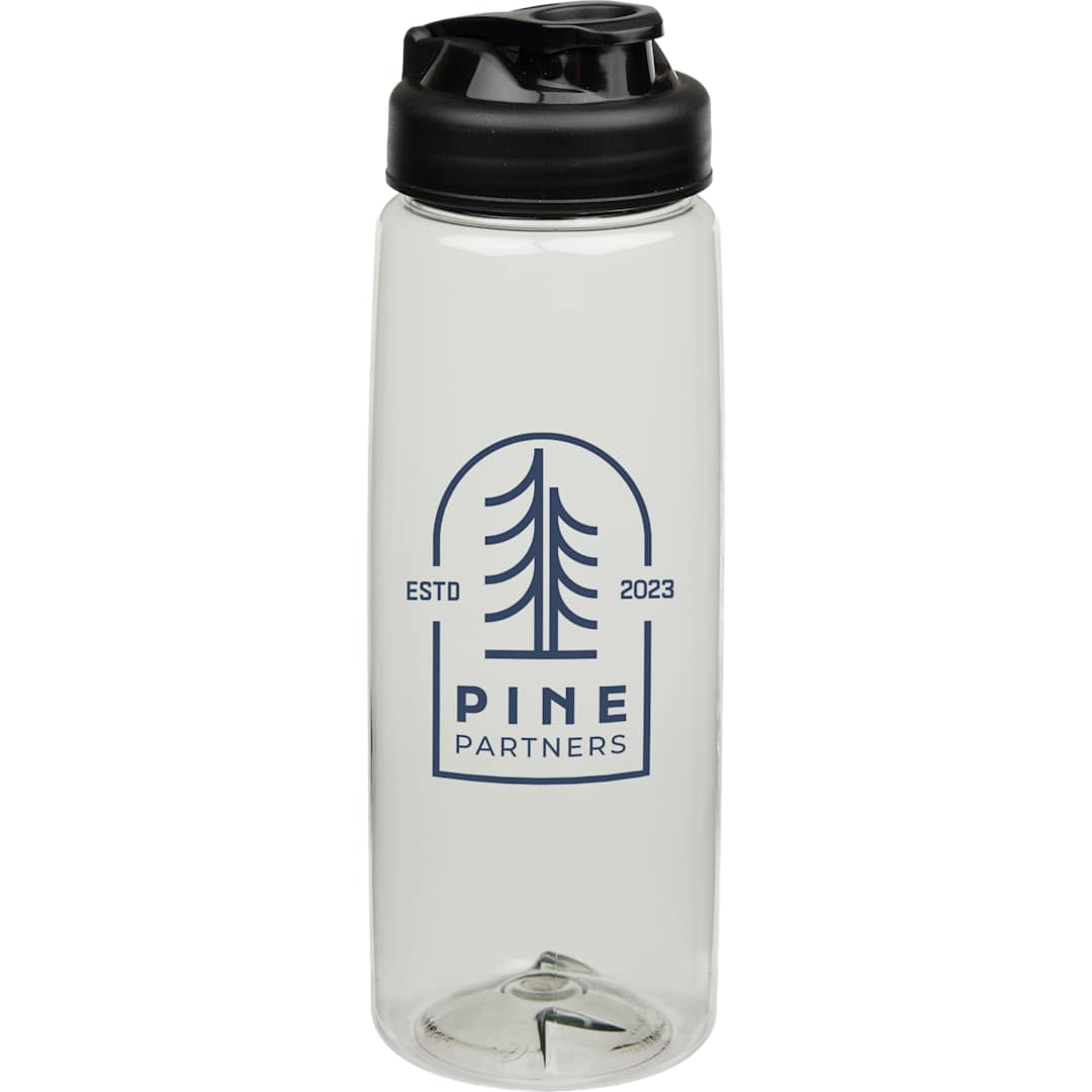 Front View of Clear Surf Bottle w/ Black Sip-n-Go Lid 26 oz