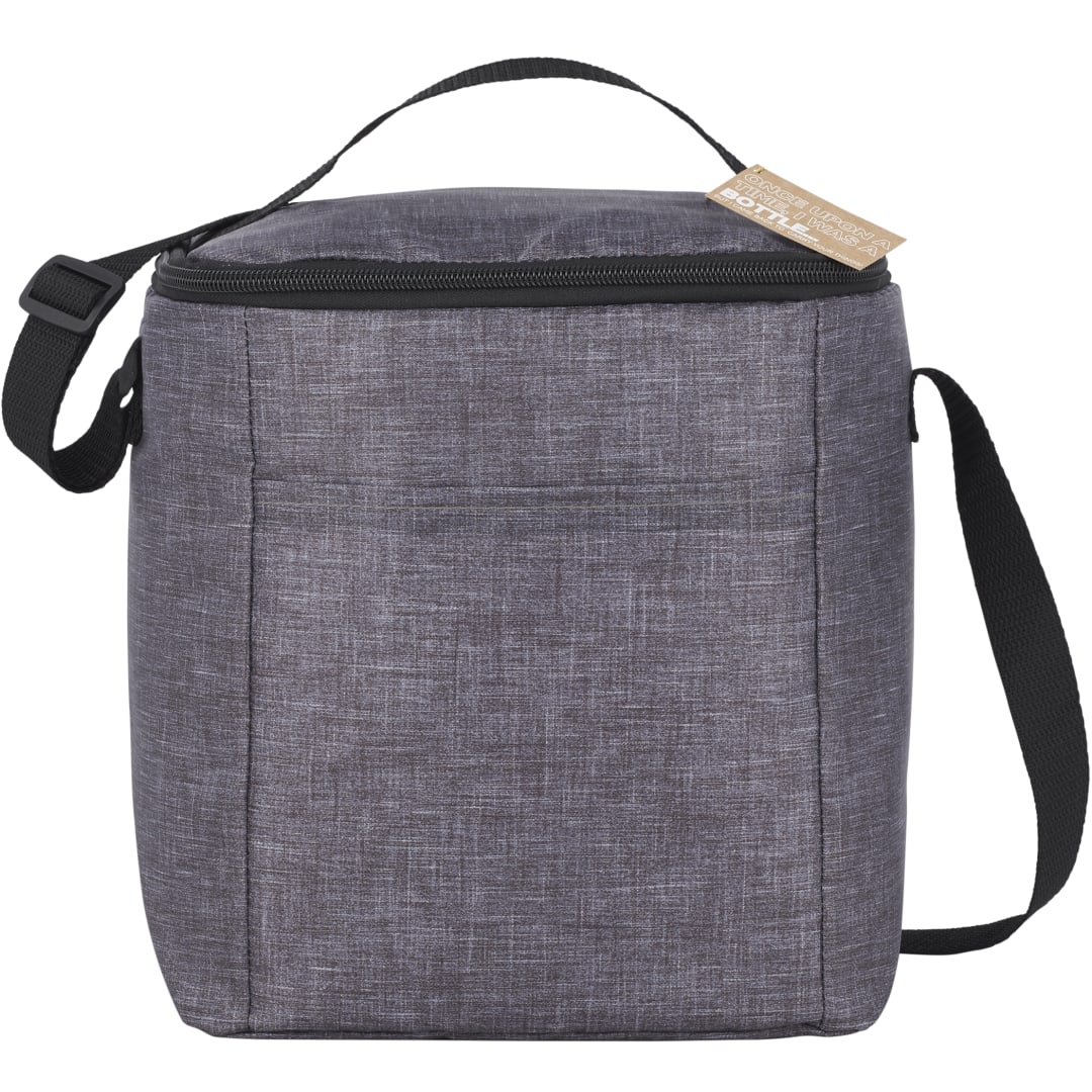Front View of Gray Excursion Recycled 6 Can Lunch Cooler plain