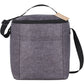 Front View of Gray Excursion Recycled 6 Can Lunch Cooler plain