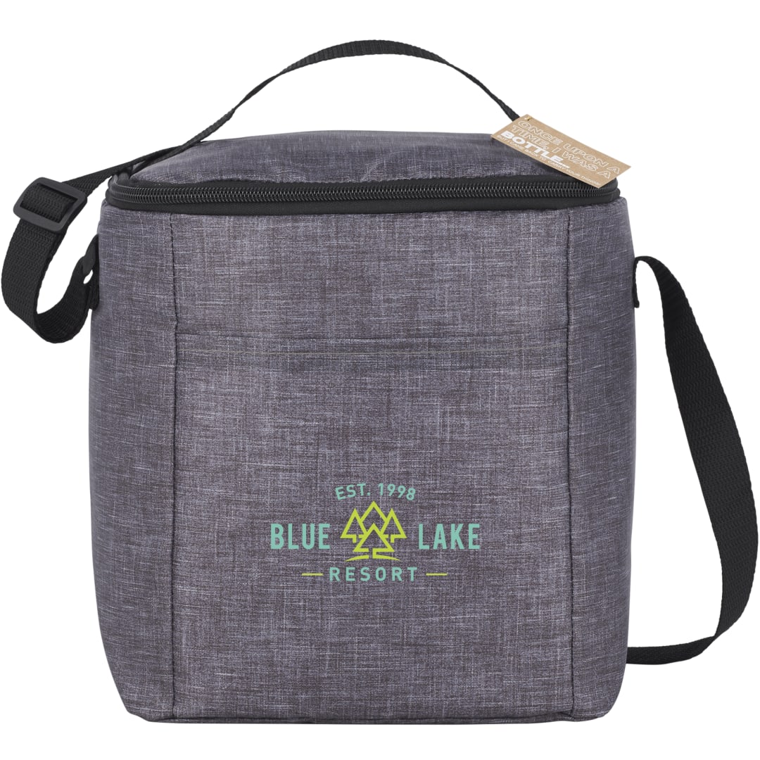 Front View of Gray Excursion Recycled 6 Can Lunch Cooler