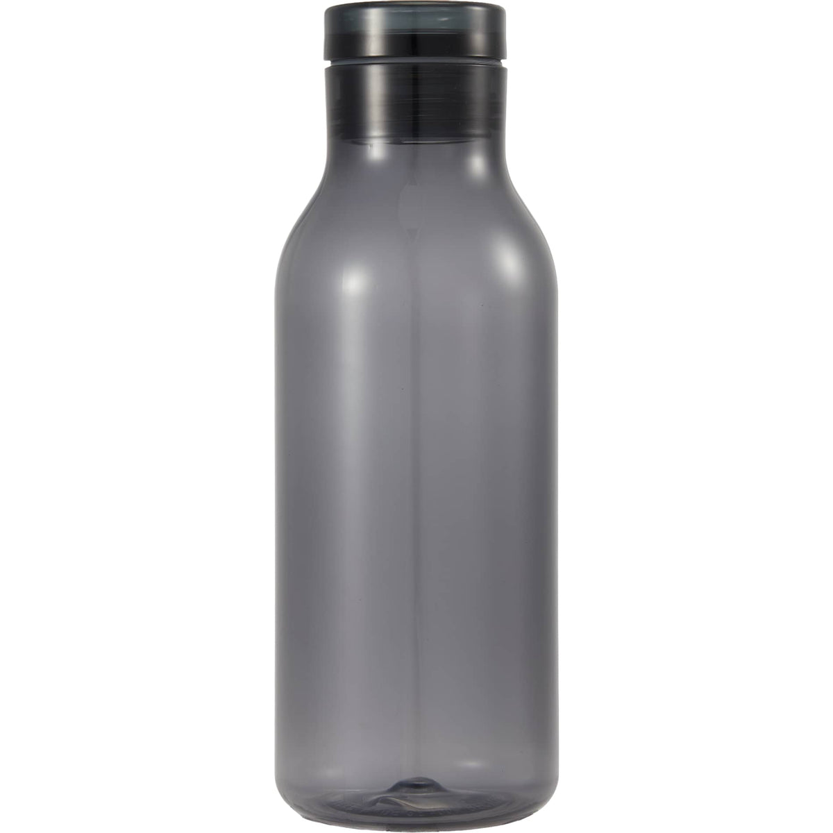 Front View of Gray Meka Recycled RPET Single Wall Sports Bottle 18oz plain