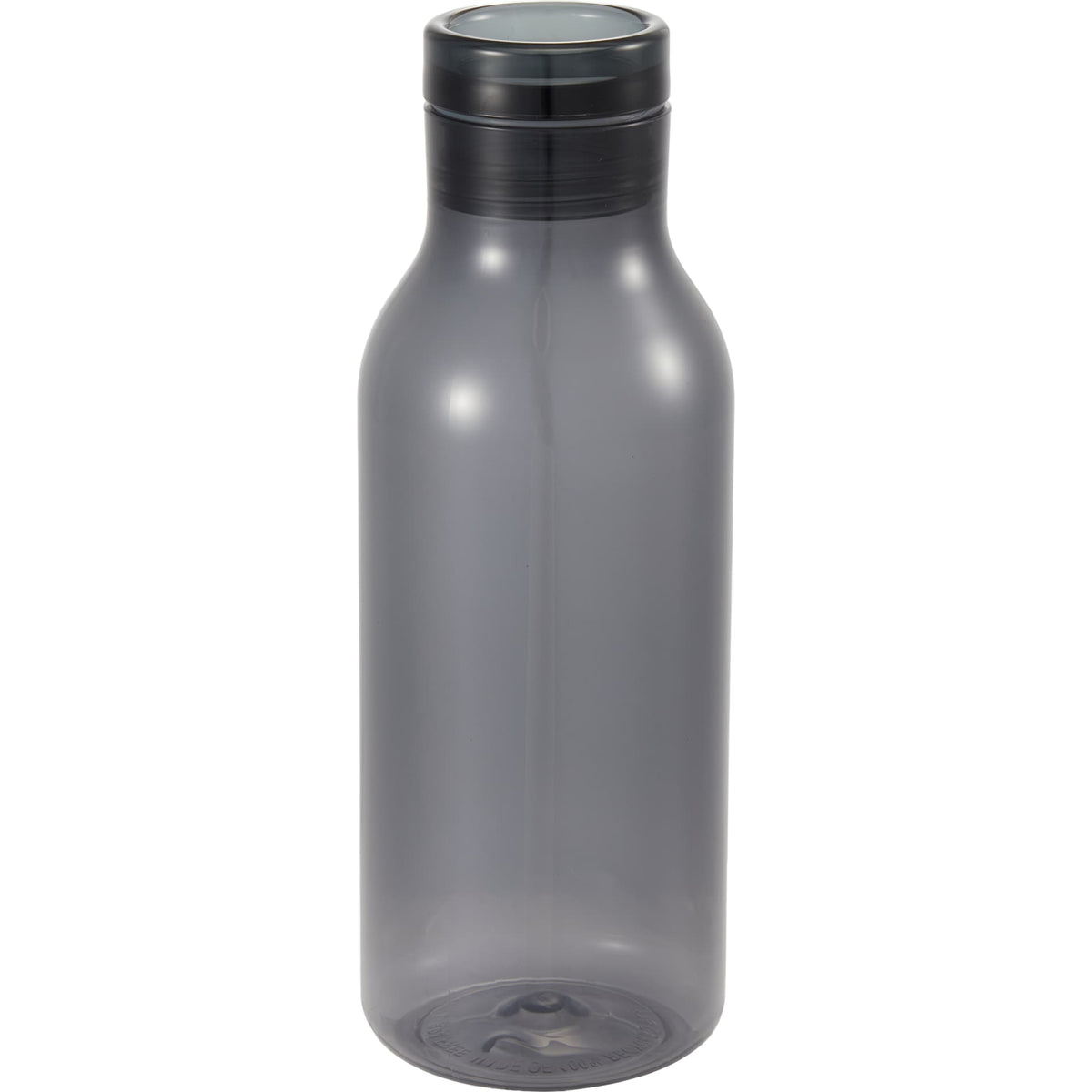 Front View of Gray Meka Recycled RPET Single Wall Sports Bottle 18oz plain