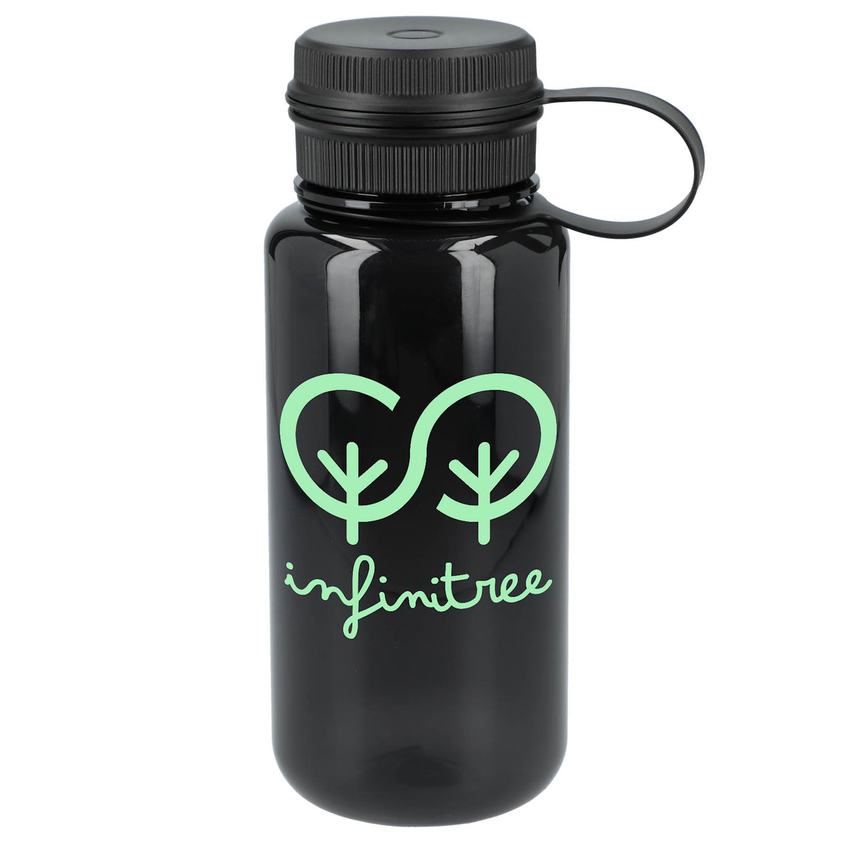 Front View of Gray Quest Tritan™ Renew Sports Bottle 30oz