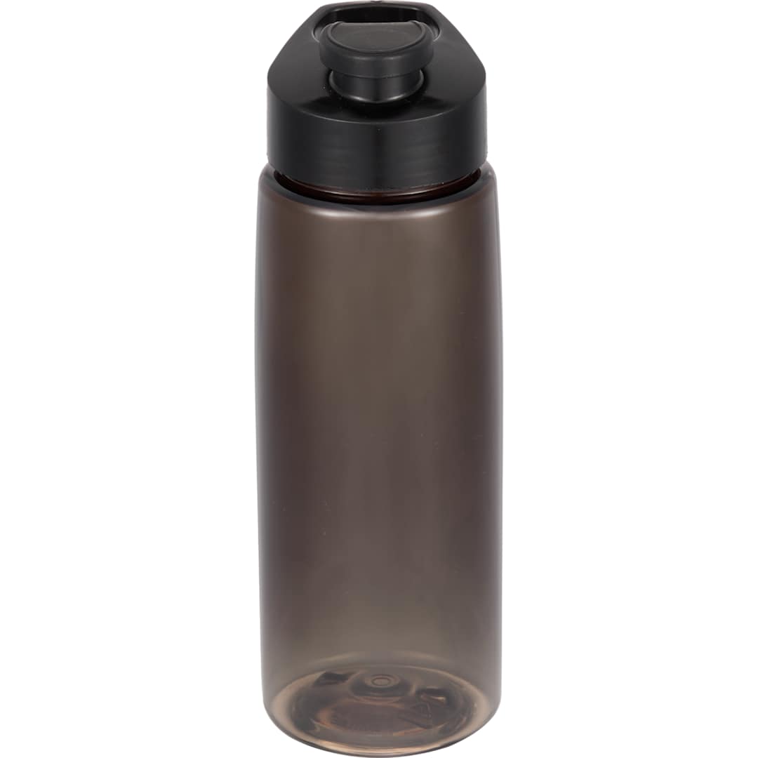 Front View of Gray The Flair Drink Thru Lid 26 oz. plain