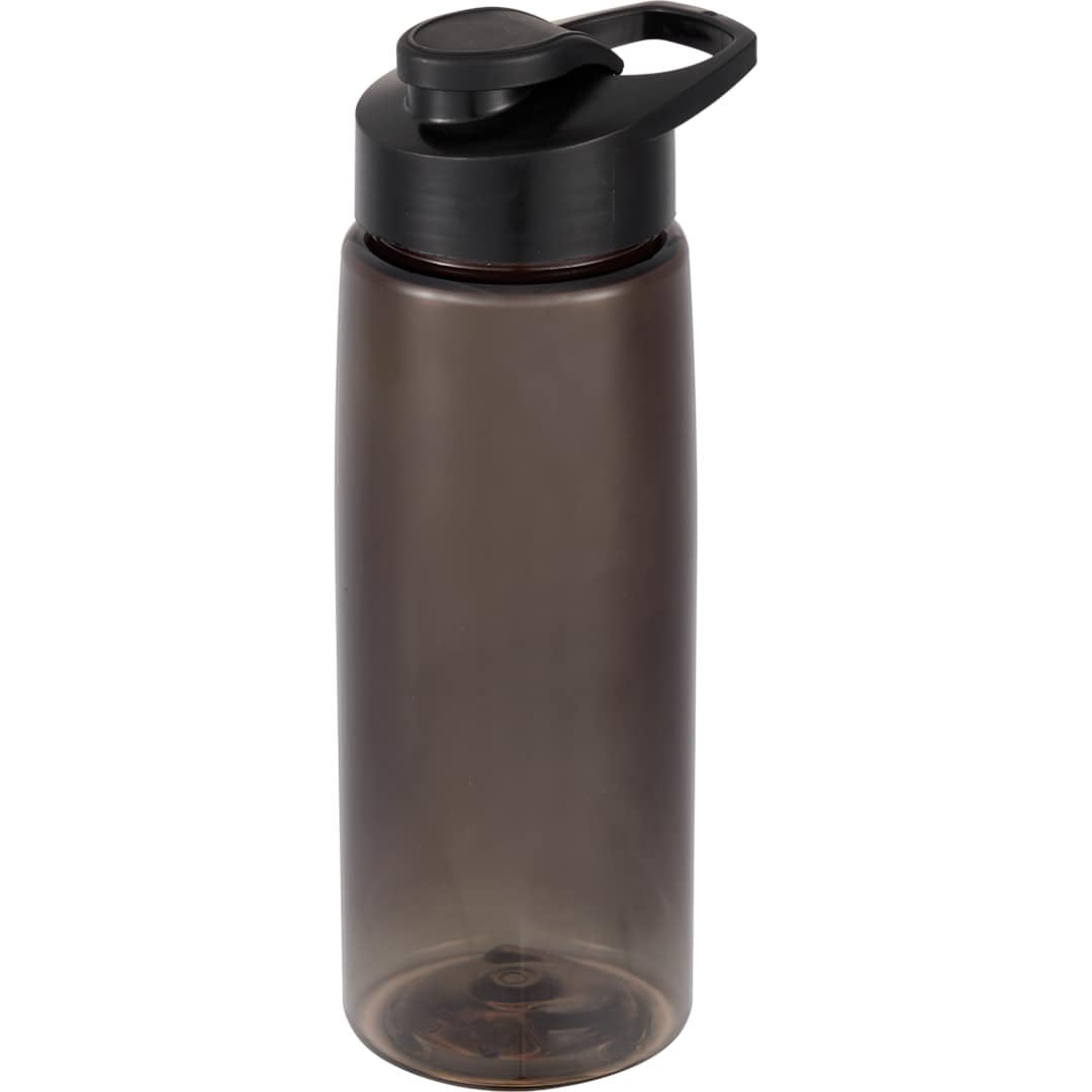 Front View of Gray The Flair Drink Thru Lid 26 oz. plain
