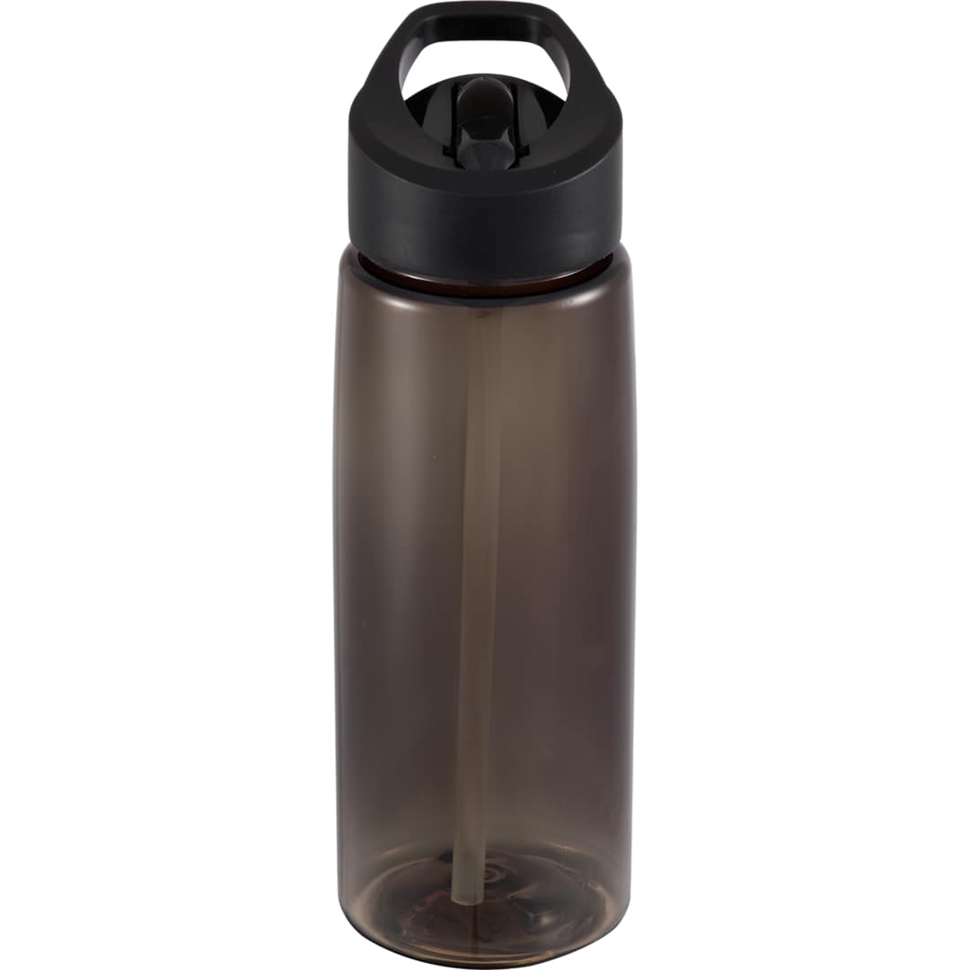 Front View of Gray The Flair Flip Straw Lid 26 oz. plain