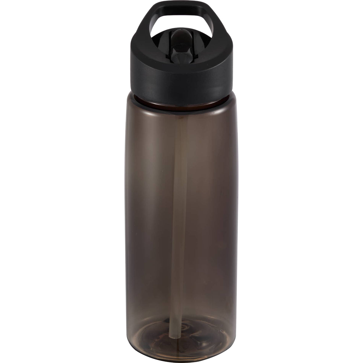 Front View of Gray The Flair Flip Straw Lid 26 oz. plain