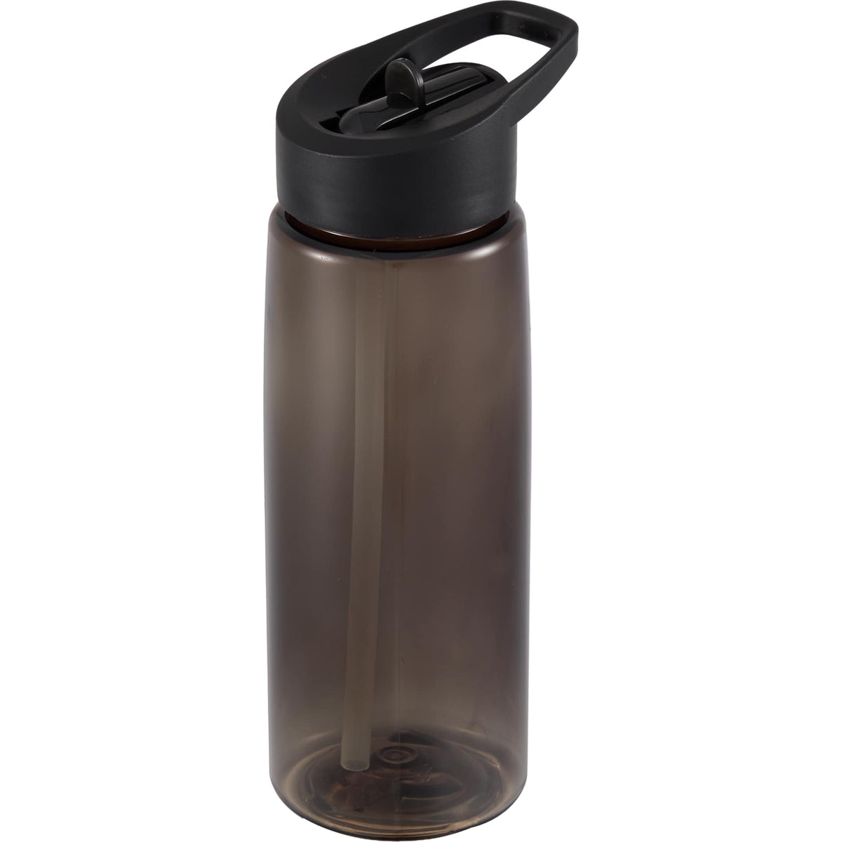 Front View of Gray The Flair Flip Straw Lid 26 oz. plain
