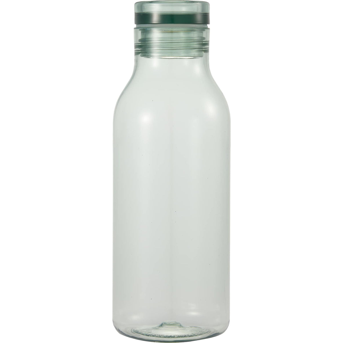 Front View of Green Meka Recycled RPET Single Wall Sports Bottle 18oz plain