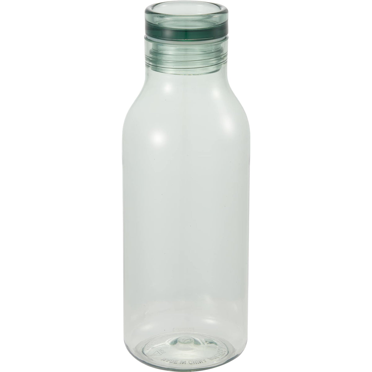 Front View of Green Meka Recycled RPET Single Wall Sports Bottle 18oz plain