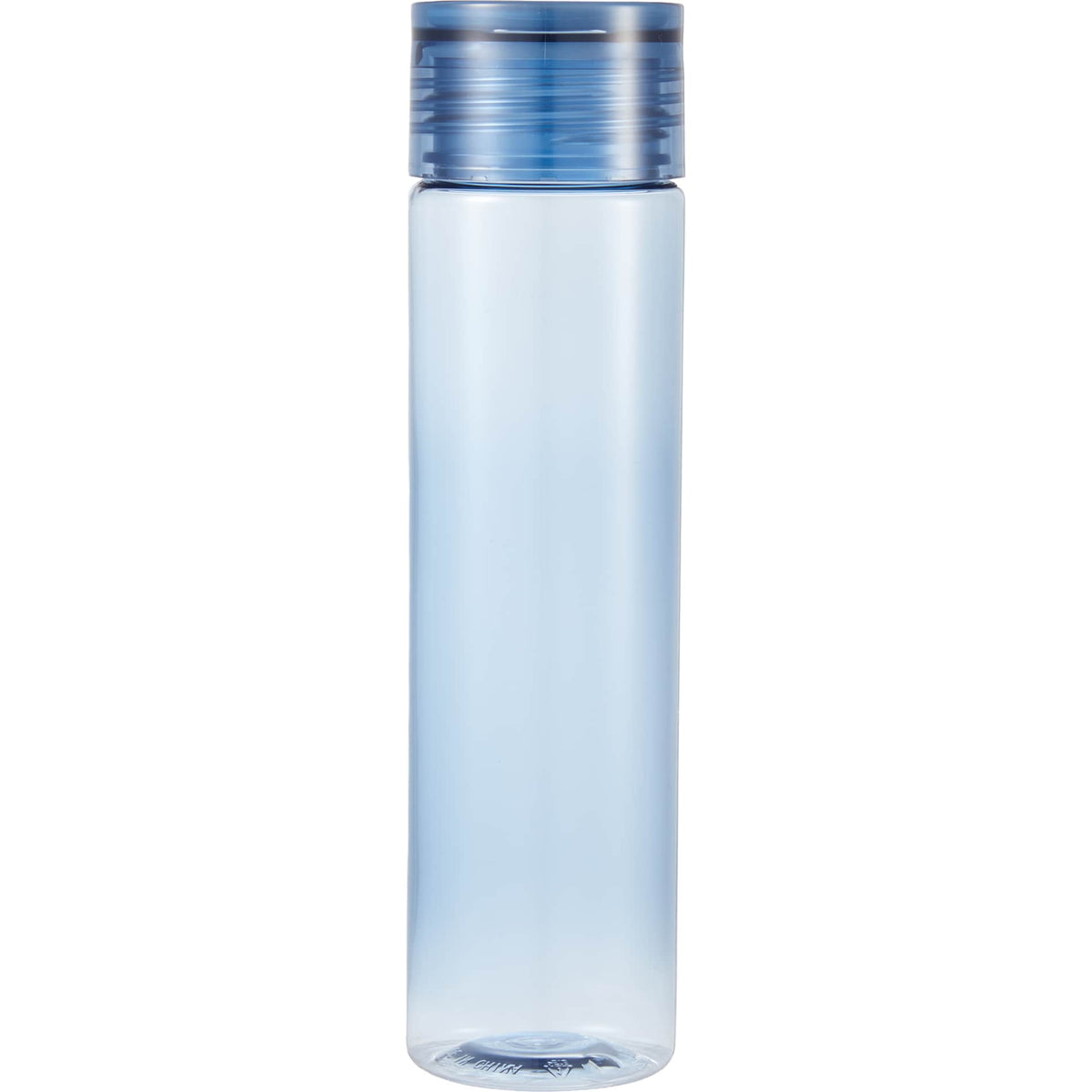 Front View of Grey Skinny Mini Recycled RPET Bottle 10oz plain