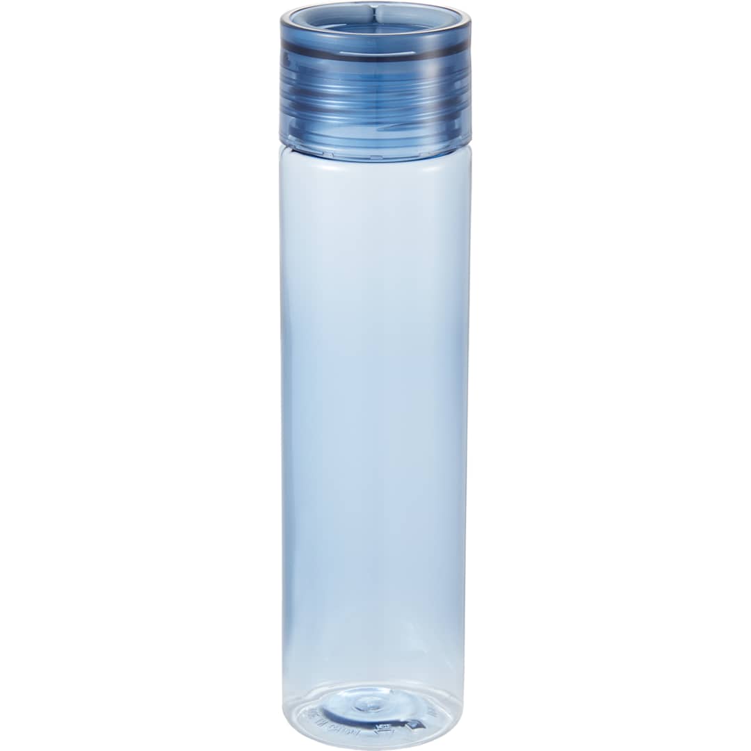 Front View of Grey Skinny Mini Recycled RPET Bottle 10oz plain