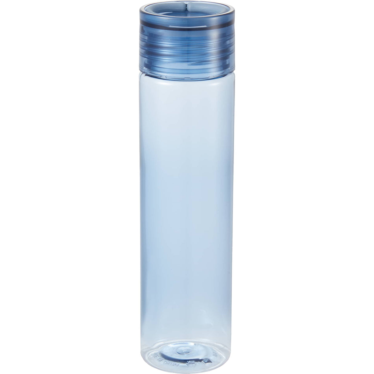 Front View of Grey Skinny Mini Recycled RPET Bottle 10oz plain