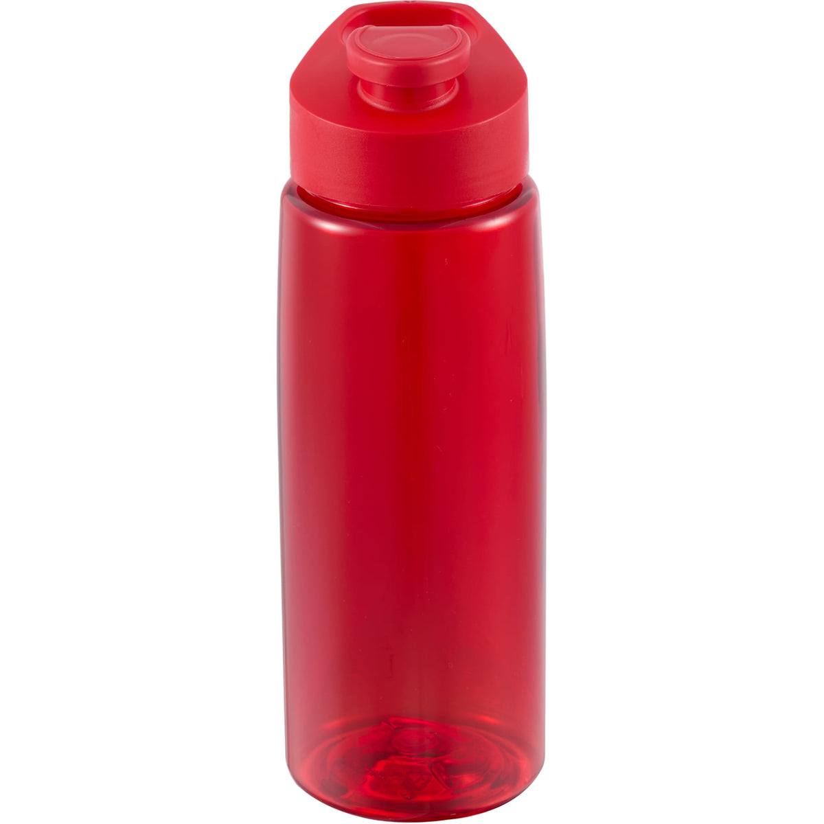 Front View of Red The Flair Drink Thru Lid 26 oz. plain