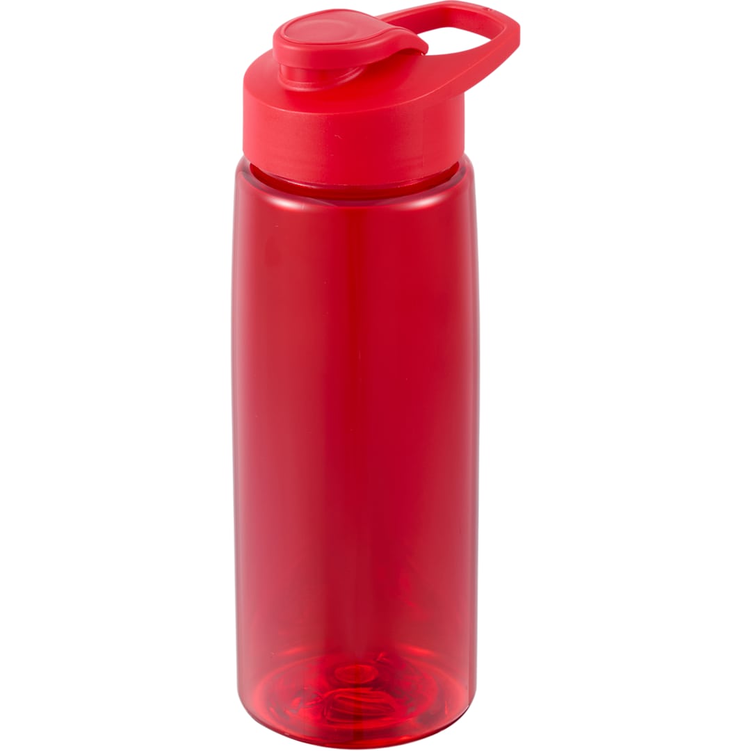 Front View of Red The Flair Drink Thru Lid 26 oz. plain
