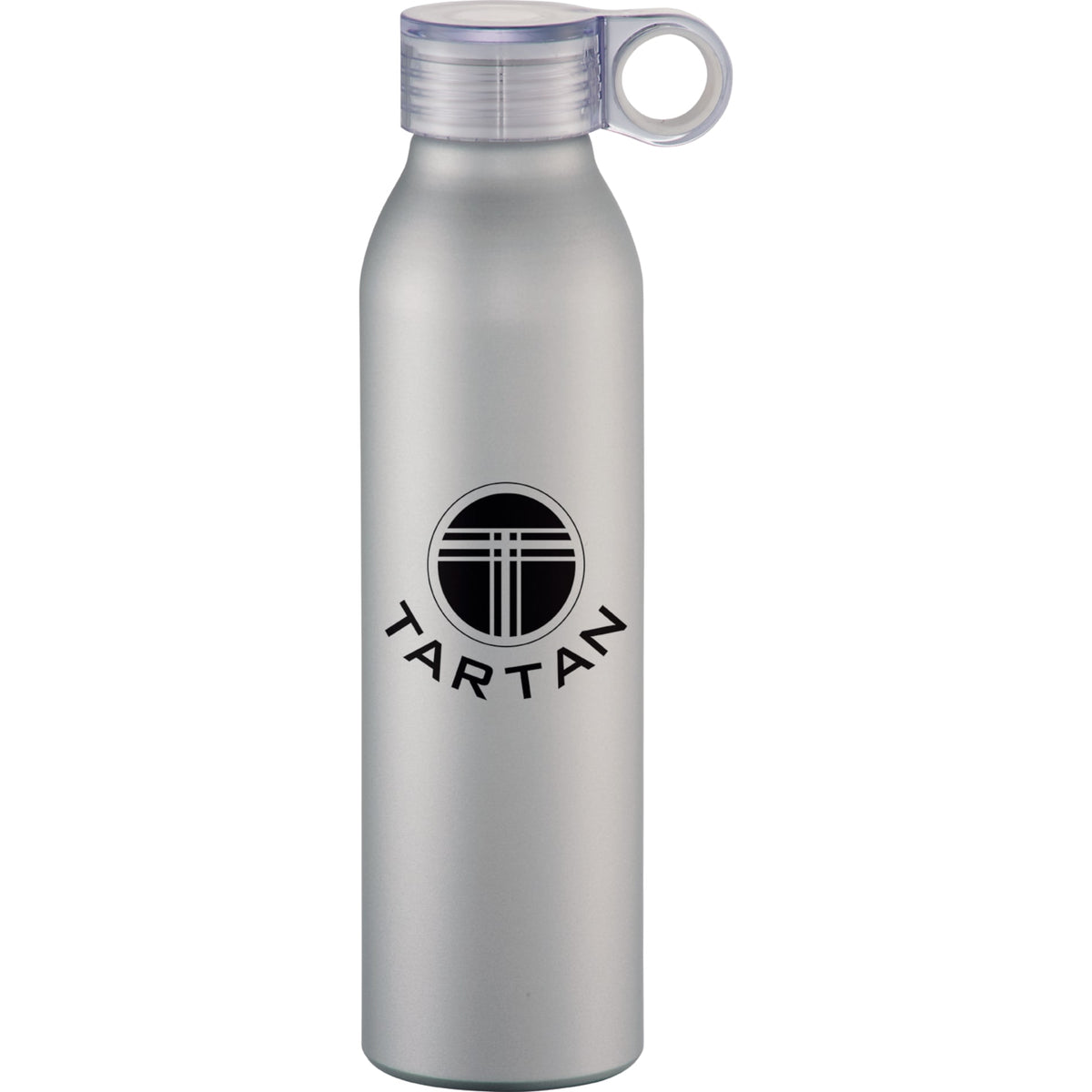Front View of Silver Grom 22oz Aluminum Sports Bottle