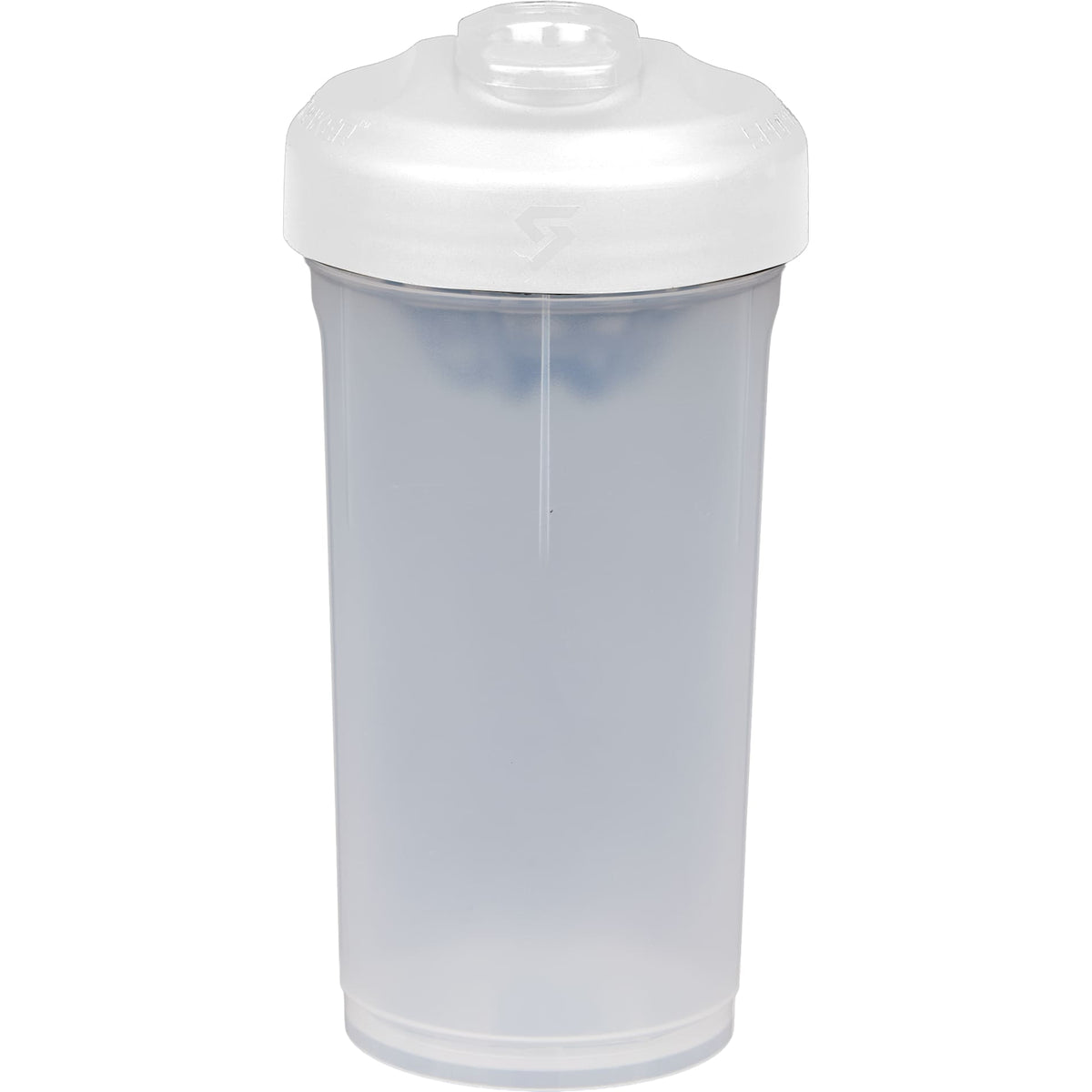 Front View of White Sports Shaker 24 oz plain