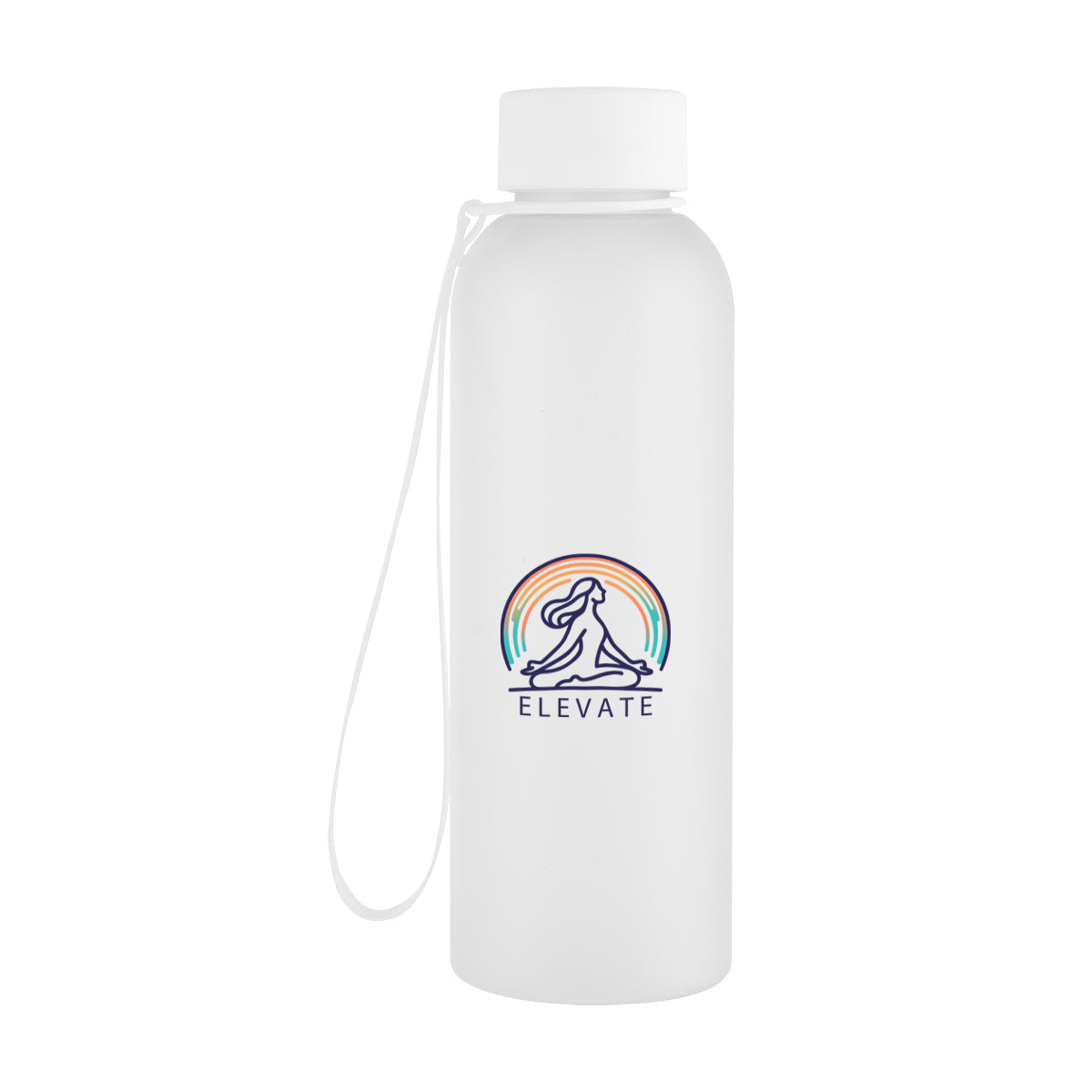 FROST CLEAR 20 Oz. Morgan rPET Rubberized Bottle With Carry Strap  grouped