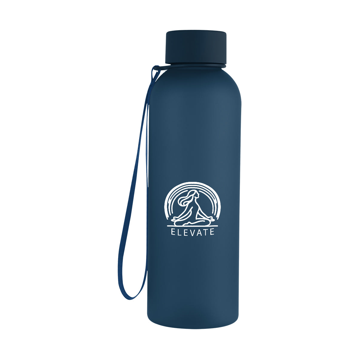 FROST NAVY 20 Oz. Morgan rPET Rubberized Bottle With Carry Strap  grouped
