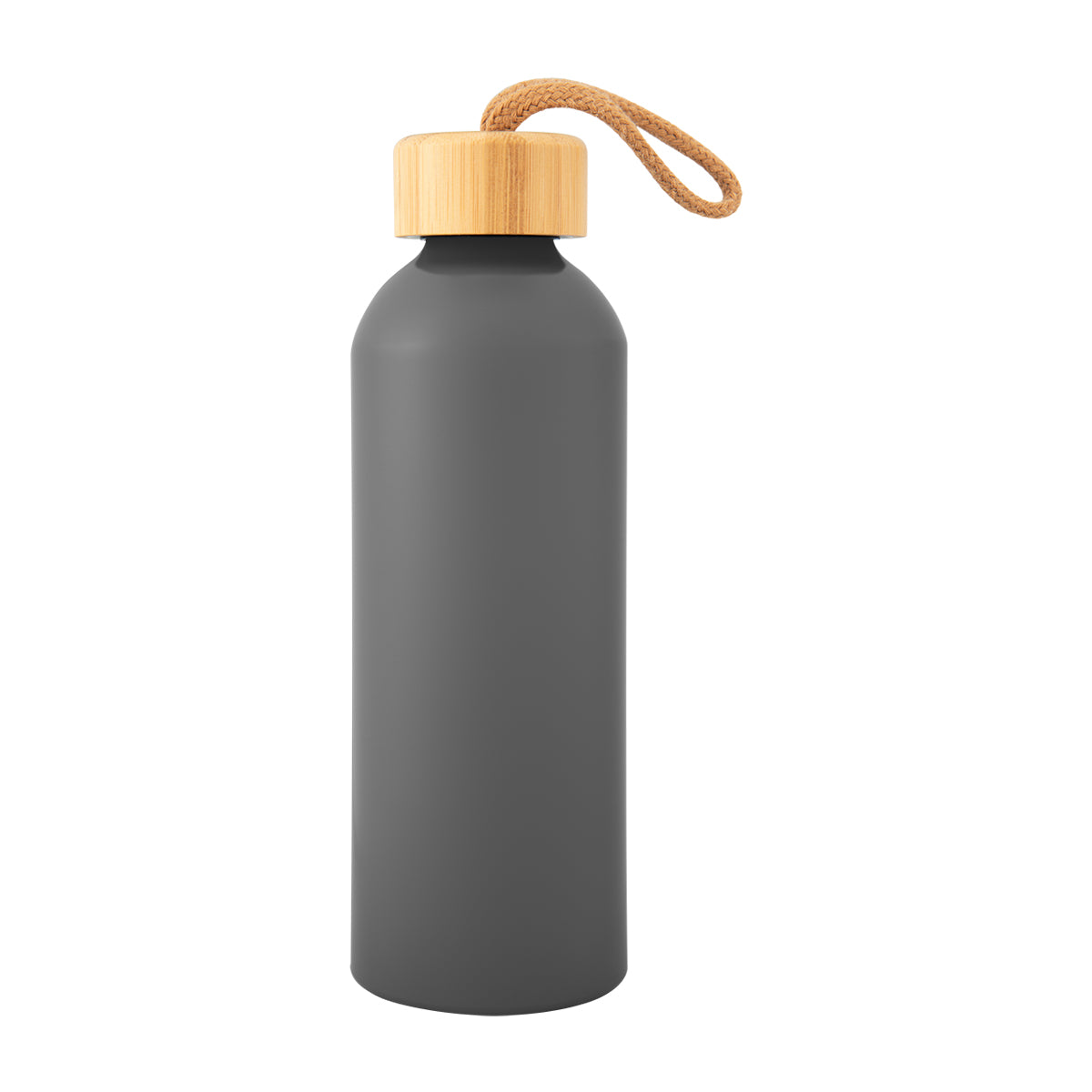 GRAY 25 Oz. Blaire Recycled Aluminum Bottle With Bamboo Lid plain grouped