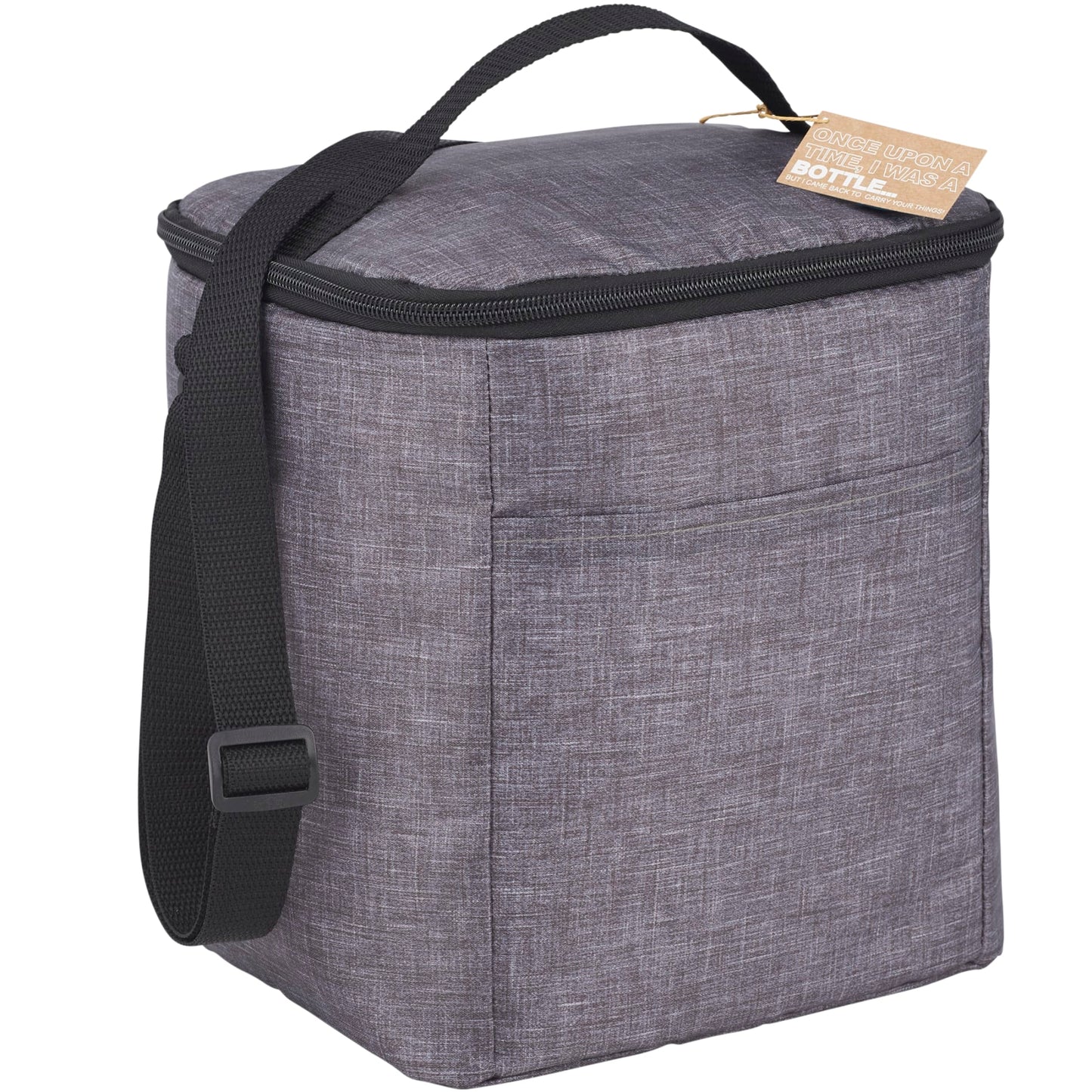 Gray Excursion Recycled 6 Can Lunch Cooler plain
