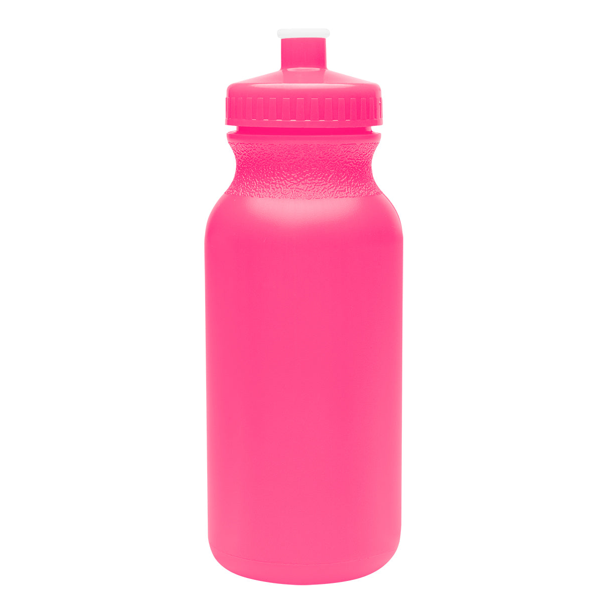 HOT PINK 20 Oz. Full Color Thrive Bike Bottle Colors plain grouped