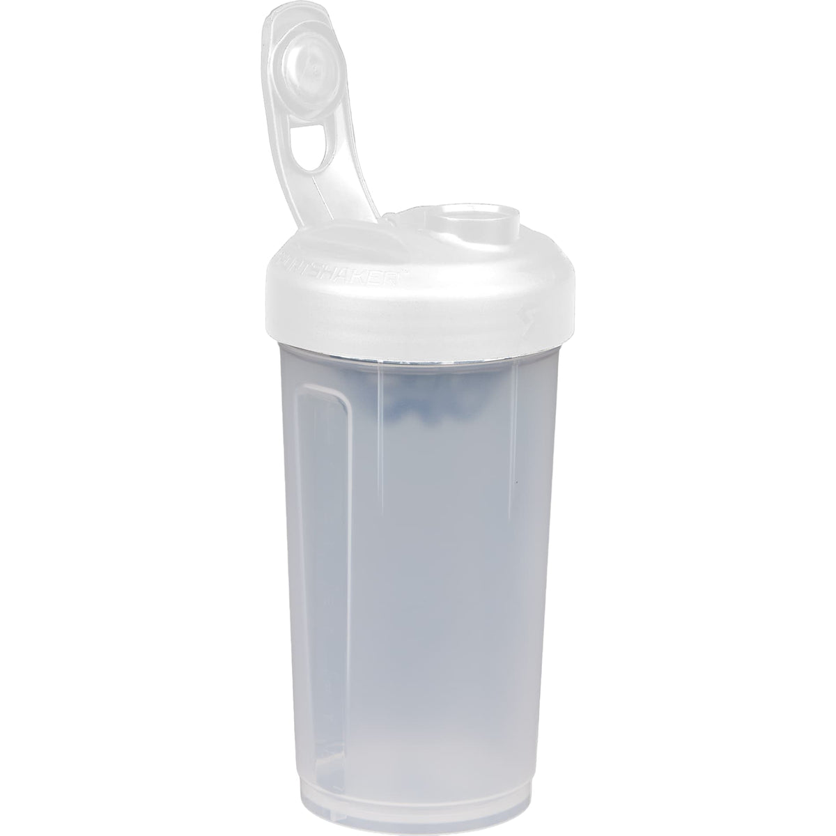 Left View of White Sports Shaker 24 oz