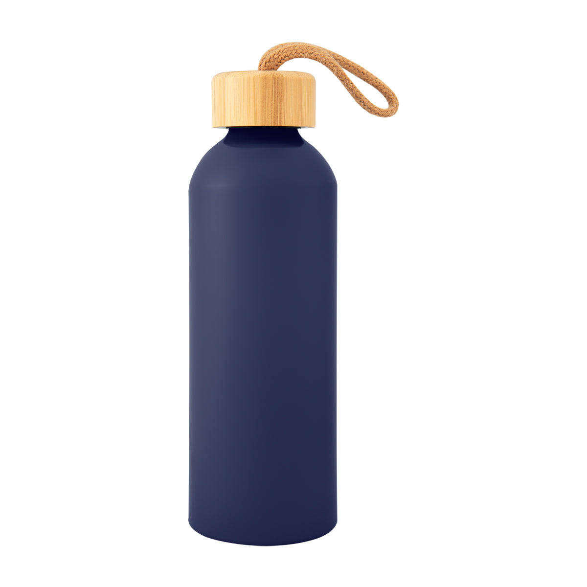 NAVY BLUE 25 Oz. Blaire Recycled Aluminum Bottle With Bamboo Lid plain grouped