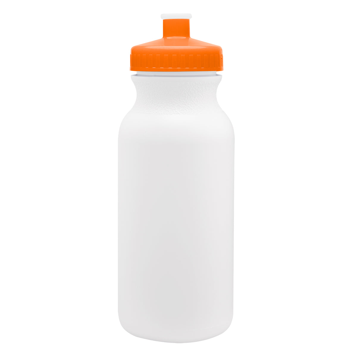 ORANGE LID 20 Oz. Full Color Thrive Bike Bottle plain grouped