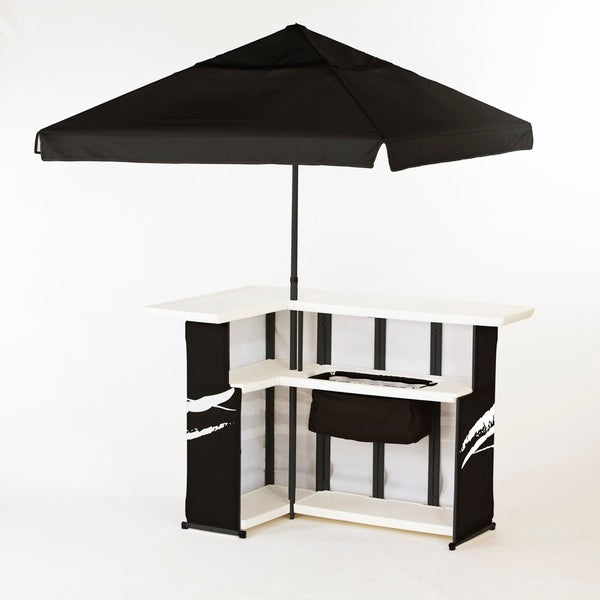 Printed Bar Set w/ 6′ Umbrella and 4 Stools