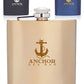 6 oz. Murano Stainless Steel Hip Flasks