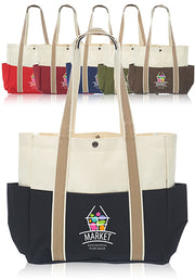 Dual Color Shoulder Tote Bags