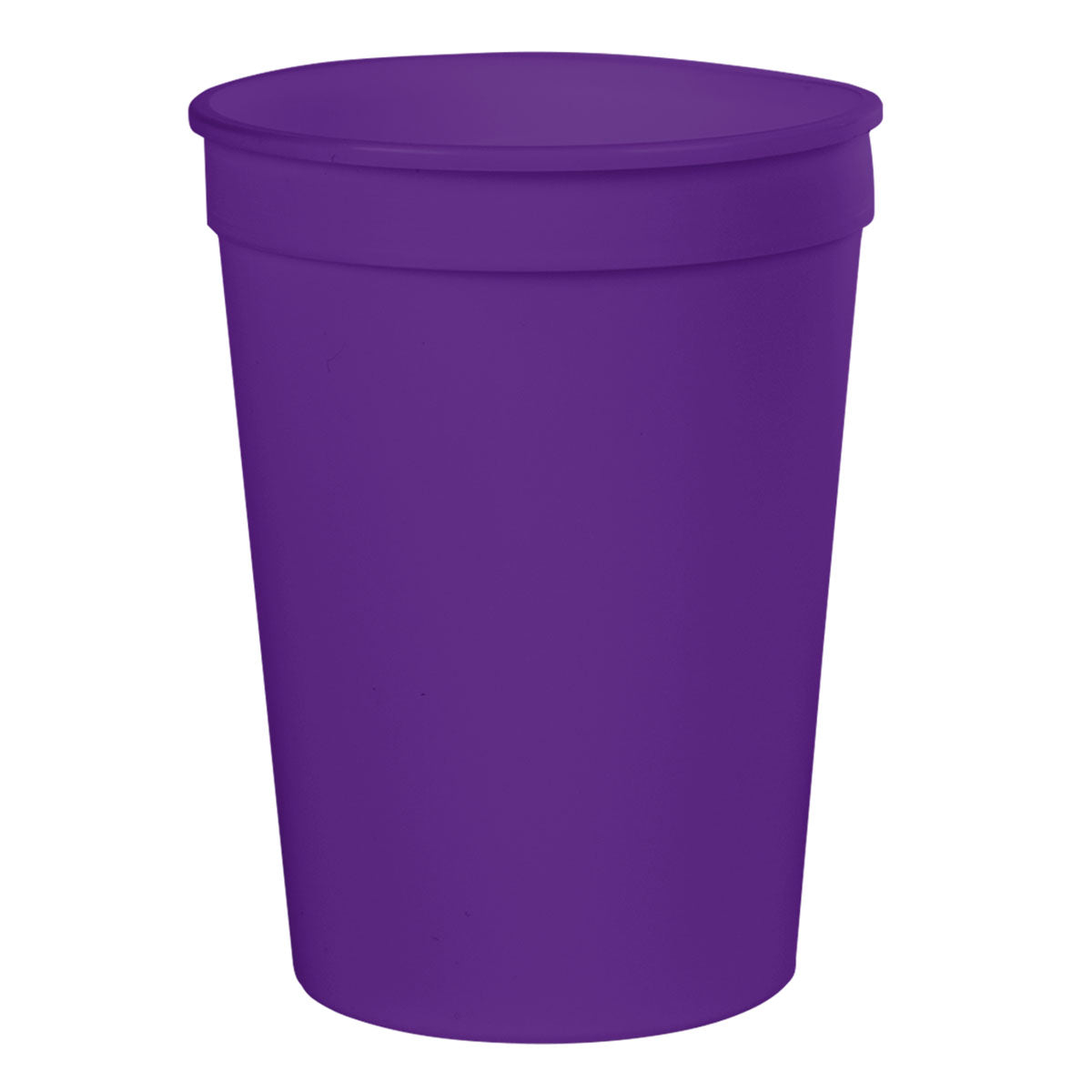 PURPLE 12 Oz. Big Game Stadium Cup plain grouped