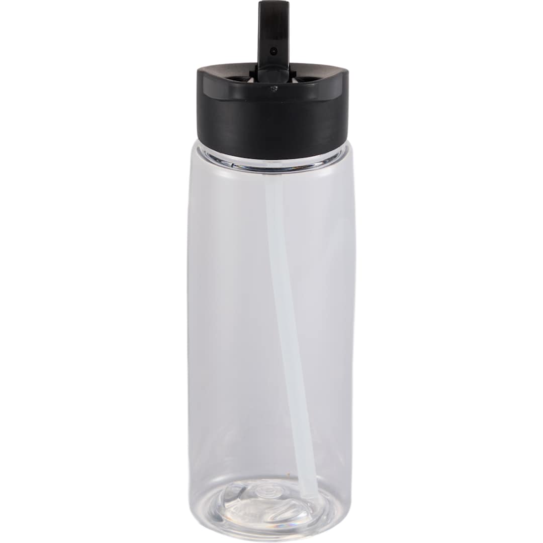 Rear View of Clear The Flair Flip Straw Lid 26 oz. plain